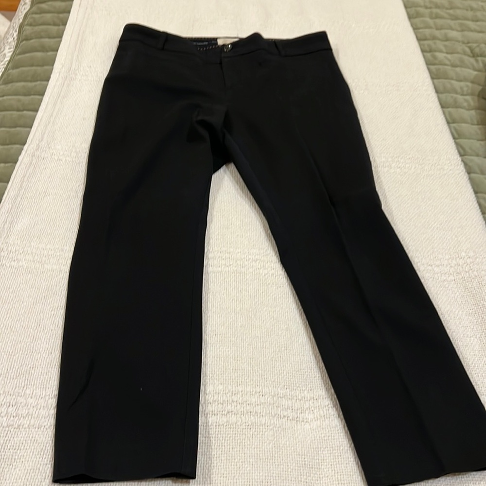 Anthropologie Black Straight Leg Pants
